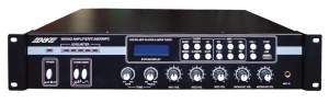 ABK PA-2306 - Компактный радиоузел, 70/100В, 60Вт канал, вход:5 мик, 1 AUX, цифр AM/FM тюнер, MP3, U