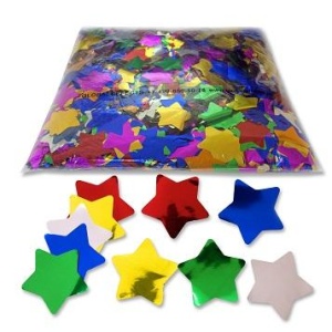 Global Effects Confetti Stars ML - Конфетти Металлизированное, Звезды 42х42 мм, 1000г.