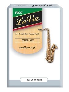 D'Addario Woodwinds Rico RKC10MS La Voz Трости для саксофона тенор, средне-мягкие (Medium-Soft), 10ш