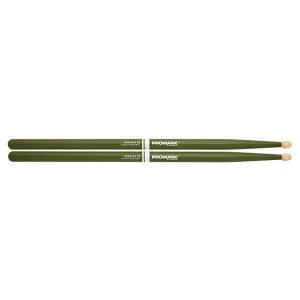 Pro-Mark RBH595AW-GREEN 5B Rebound Барабанные палочки, зеленые, смещенный баланс, орех гикори, ProMa