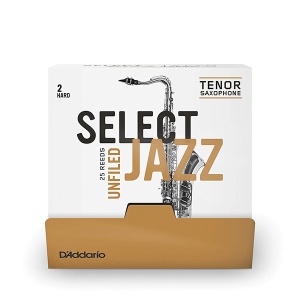 D'Addario Woodwinds Rico RRS01TSX2H-B25 Select Jazz Unfiled Трости для саксофона тенор, размер 2, же