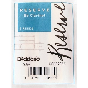D'Addario Woodwinds Rico DCR02355 Reserve Трости для кларнета Bb, размер 3.5+, 2шт., Rico