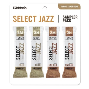 D'Addario Woodwinds Rico DSJ-K2M Select Jazz Набор тростей для саксофона тенор, размер 2M-2H, 4шт, R