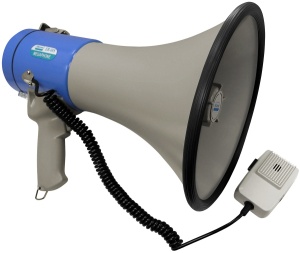 SHOW ER-66S - мегафон ручной 25 Вт, выносной микрофон, сирена, пластик