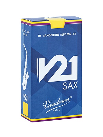 Vandoren SR8125 V21 Трости для саксофона альт, размер 2.5, 10шт, Vandoren