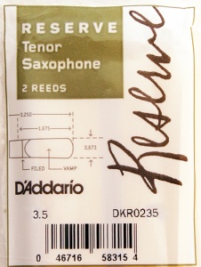 D'Addario Woodwinds Rico DKR0235 Reserve Трости для саксофона тенор, размер 3.5, 2шт, Rico
