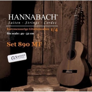 Hannabach 890MTGW14 KINDER GUITAR SIZE Струны для классической гитары 1/4 нейлон/посеребренные Hanna
