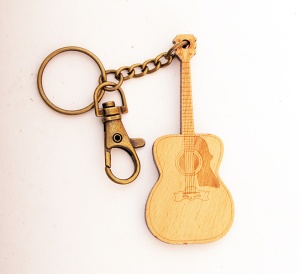 Rin HY-B009 Брелок сувенирный гитара, дерево, Rin