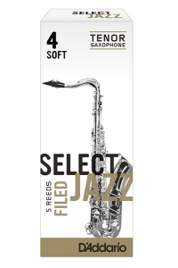 D'Addario Woodwinds Rico RSF05TSX4S Select Jazz Filed Трости для саксофона тенор, размер 4, мягкие (