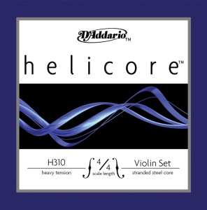 D'Addario H310-4/4H-B10 HELICORE Коробка струн для скрипки 10 комплектов D`Addario