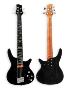 Foix FBG/FBG-KB-11-BK Бас-гитара 5-струнная, мультимензурная, черная, Foix