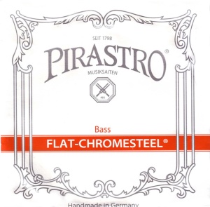Pirastro 342020 Flat-Chromesteel ORCHESTRA Комплект струн для контрабаса размером 3/4, Pirastro