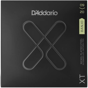 D'Addario XTJ0920 XT Комплект струн для 5-струнного банджо, никелированные, 9-20, с покрытием, D'Add