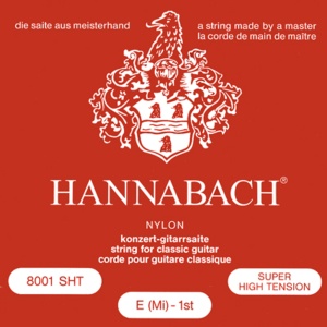 Hannabach 800SHT Red SILVER PLATED Комплект струн для классической гитары, нейлон/посеребренные Hann