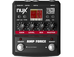 Nux AMP-FORCE педаль эффектов, эмулятор ламповых усилителей, Nux Cherub