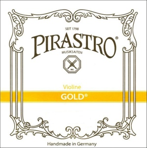 Pirastro 215321 РЕ Gold D Отдельная струна РЕ для скрипки (жила/серебро-алюминий), Pirastro