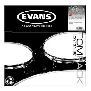 Evans ETP-G1CLR-S G1 Clear Standard Набор пластика для том барабана (12", 13", 16"), Evans