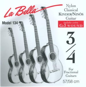 La Bella FG134 Комплект струн для уменьшенной 3/4 классической гитары La Bella