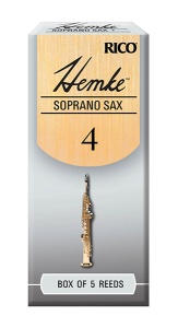 D'Addario Woodwinds Rico RHKP5SSX400 Hemke Трости для саксофона сопрано, размер 4.0, 5шт, Rico