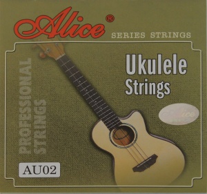 Alice AU02 Комплект струн для укулеле, черный нейлон Alice