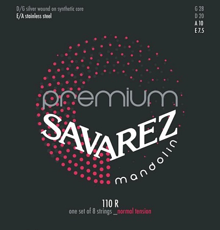 Savarez 110R Premium Комплект струн для мандолины, нормальное натяжение, Savarez
