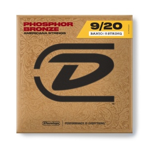 Dunlop DJP0920 Комплект струн для 5-струнного банджо, фосфорная бронза, 9-20, Dunlop