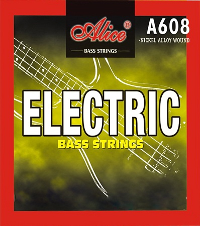 Alice A608(4)-L Light Комплект струн для бас-гитары, сталь/сплав никеля, 040-095, Alice