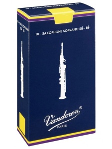 Vandoren SR2025 Трости для саксофона Сопрано Традиционные №2,5 (10шт) Vandoren