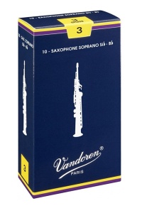 Vandoren SR233 Трости для саксофона сопранино Традиционные №3, 10шт, Vandoren