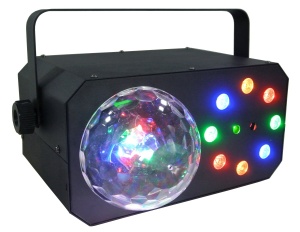 XLine Light DISCO STAR - Светодиодный прибор. 4х1 Вт RGBW (эффект дэрби), 8х1 Вт RGBA WASH LED