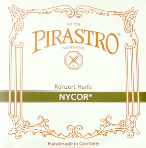 Pirastro 575220 NYCOR Струна D (5 октава) для арфы, нейлон/алюминий, Pirastro