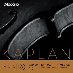 D'Addario K411-MM Kaplan Forza Отдельная струна А/Ля для альта, среднее натяжение, D'Addario