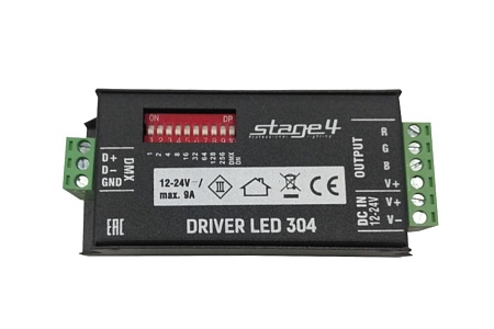 STAGE4 DRIVER LED 304 - - Контроллер для управления светодиодными лентами RGB или LED светильниками/