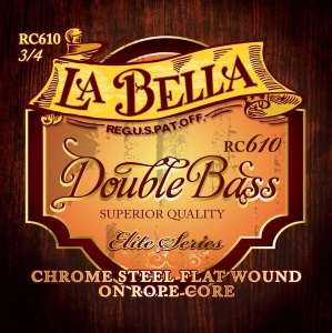 La Bella RC610 Комплект струн для контрабаса размером 3/4, La Bella