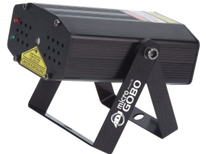 American DJ Micro Gobo Лазерный светоприбор, зеленый лазер: 30 мВт, красный лазер: 80 мВт