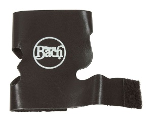 Bach 8311BV Чехол (рубашка) для защиты помпового механизма трубы/корнета, кожа, с липучкой, чёрный,